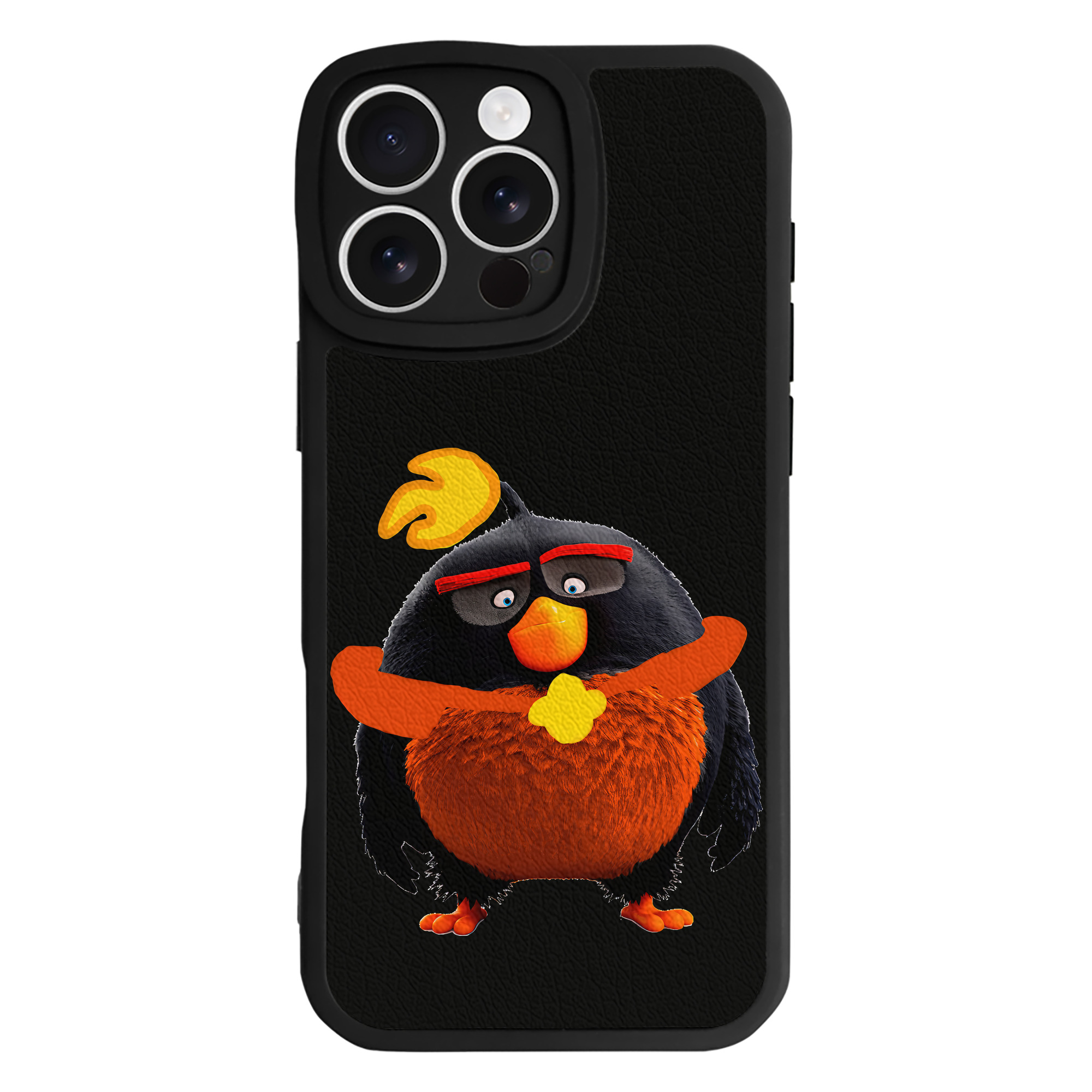 （画像用） Angry Birds アングリーバード 【iPhone 16シリーズ対応】シリコンスマホケース（レザー調） 材質：シリコン